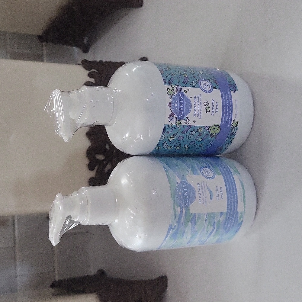 Scentsy Glacier Water and Jammy Time Hand Soap